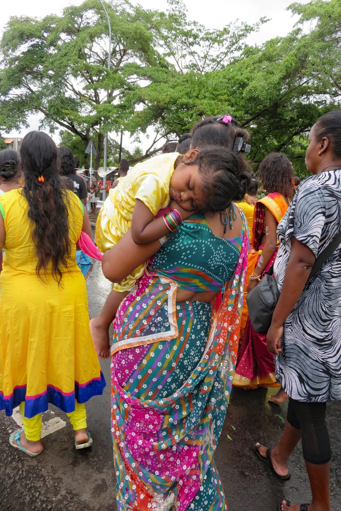 Ile Maurice une procession lors de la fête de Cavadee